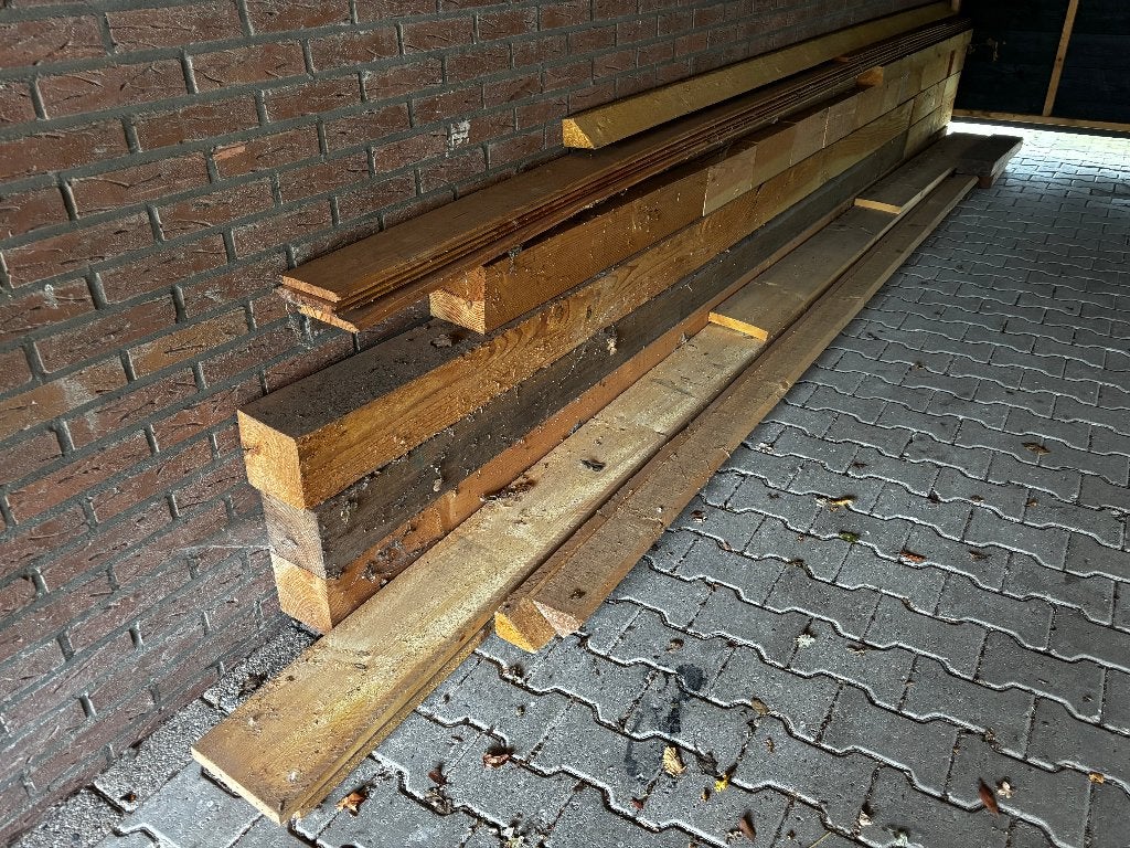Diverse partij hout: balken en planken, Ophalen, Gebruikt, Balk, Overige houtsoorten