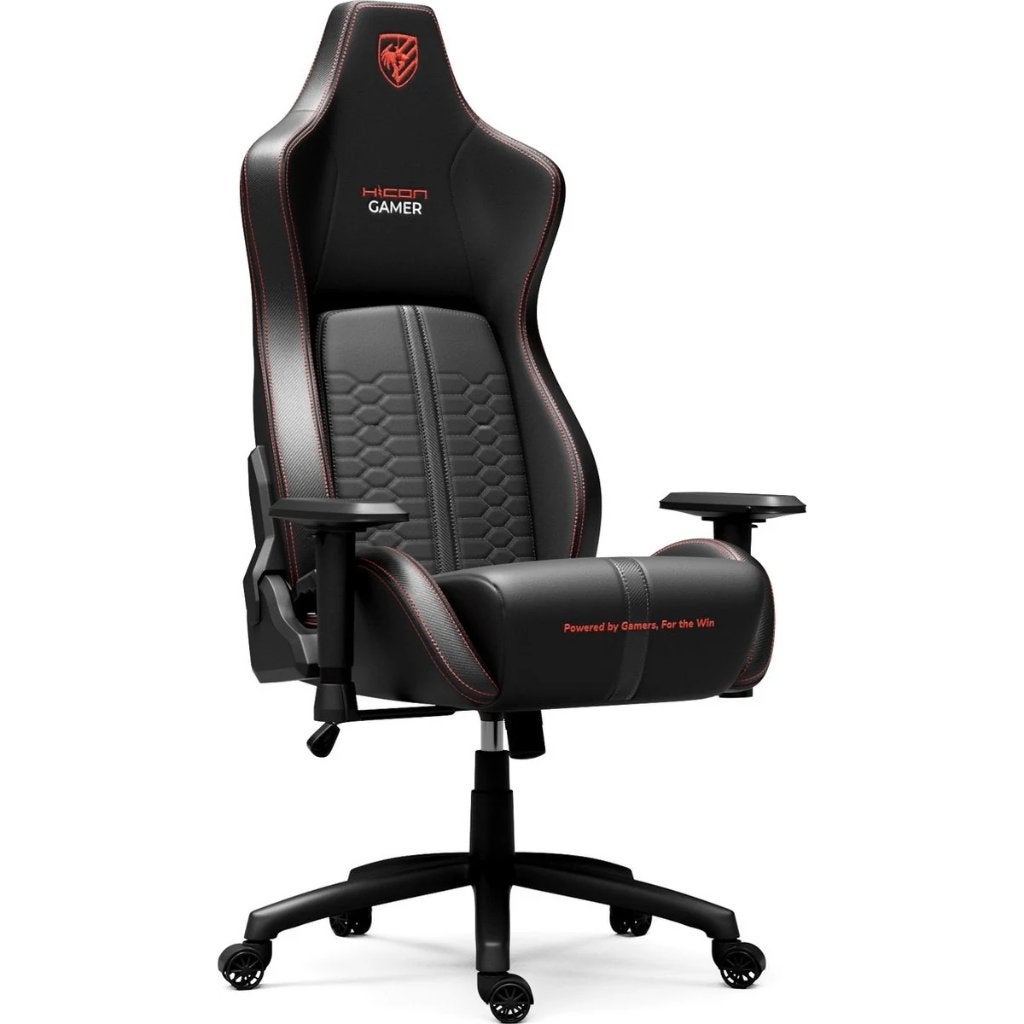 Gamestoel -Bureaustoel-Ergonomische-Luxury-Rood, Ophalen, Bureaustoel, Rood, Ergonomisch