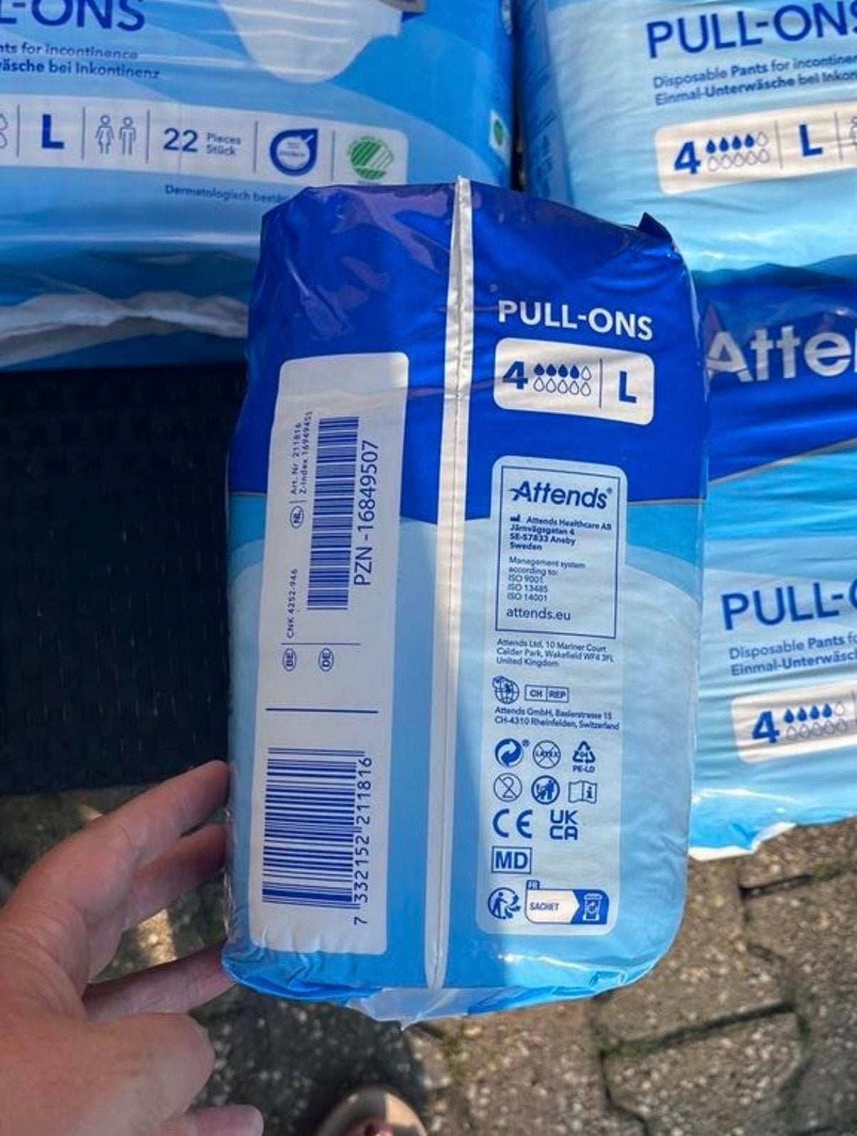 4nieuwe ongeopende attends pull ons incontinentiemateriaal L, Ophalen, Nieuw