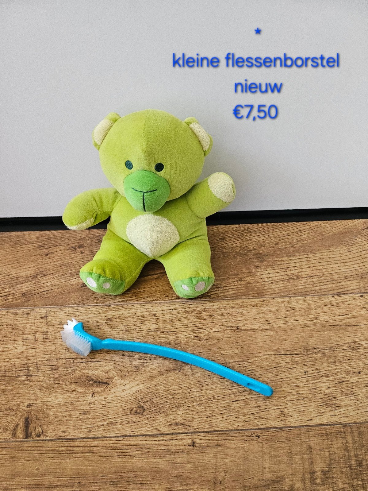 * Tupperware nieuwe kleine flessenborstel blauw, Ophalen of Verzenden, Nieuw, Blauw, Overige typen