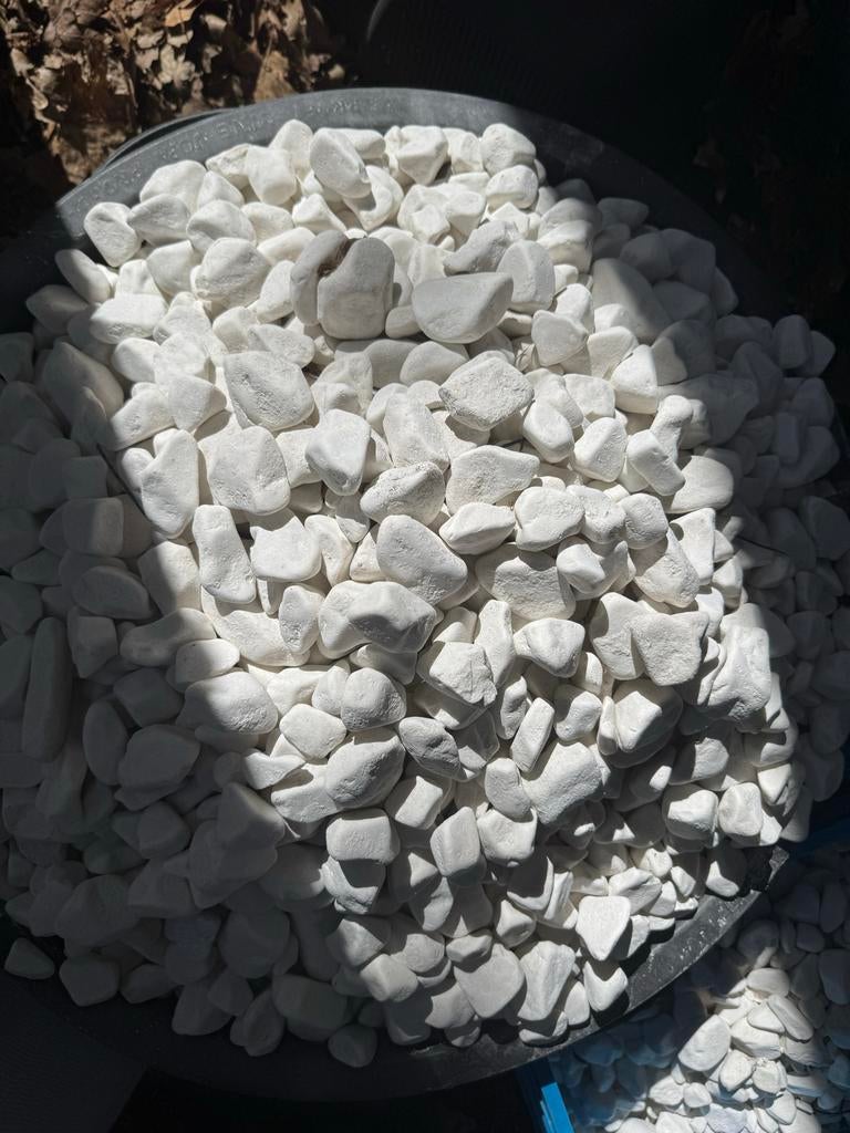 NIEUW Cobo Garden Carrara - Wit Marmer 25-40mm, 240kg, Tuin en Terras, Ophalen, Wit, Nieuw, Grind