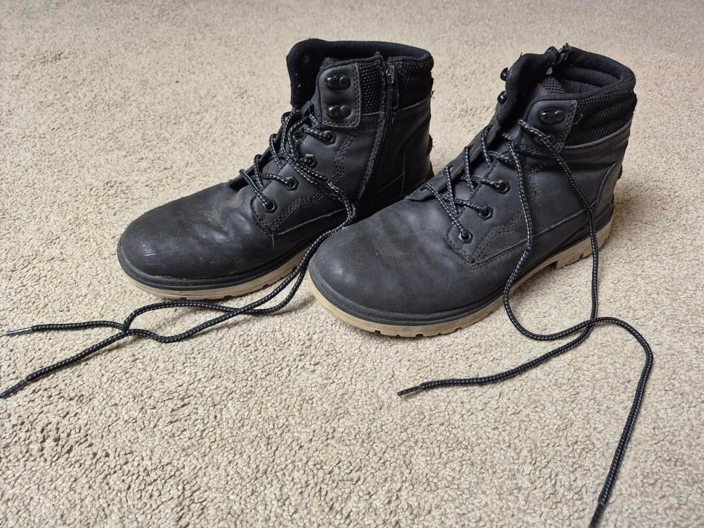 Blauwe herenschoenen, Ophalen, Blauw, Boots, Gedragen