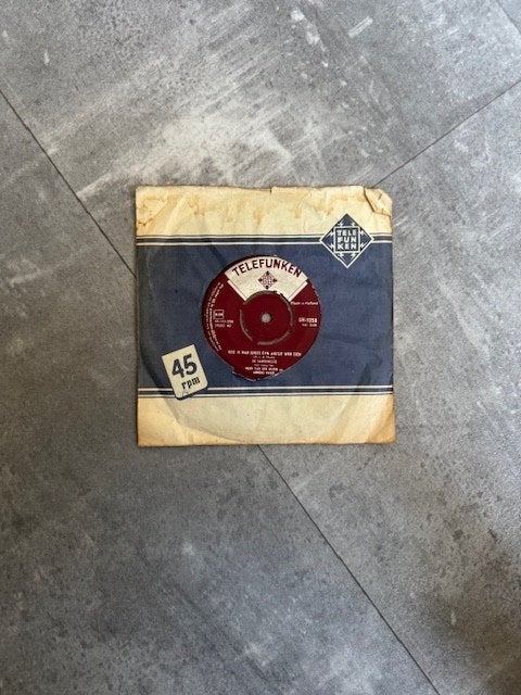 Telefunken Single - Hoe is het spel dat altijd wint, Beschermende buitenhoes, LP, Gebruikt, Ophalen of Verzenden