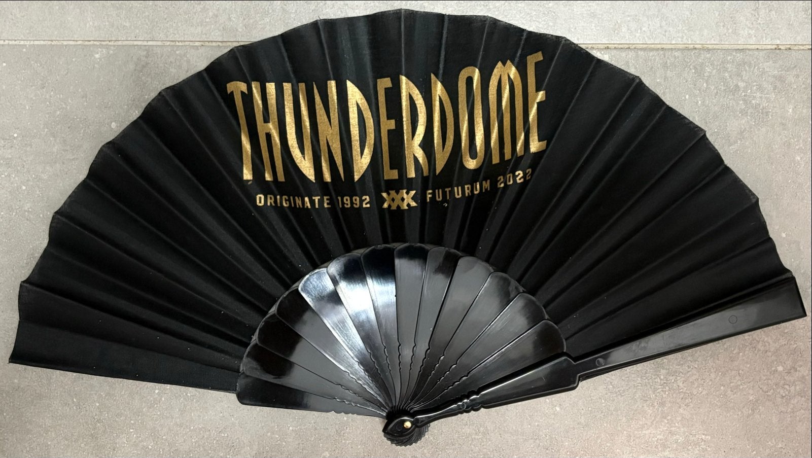 Thunderdome waaier 2022 - Zwart met goud, Ophalen of Verzenden, Nieuw