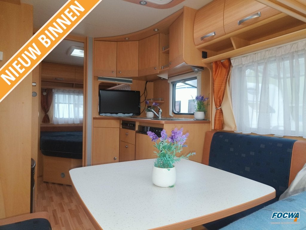 Dethleffs Camper 450 DB Mover Lengtebed Zit Unico, Rondzit, Bedrijf, Luifel, Vast bed