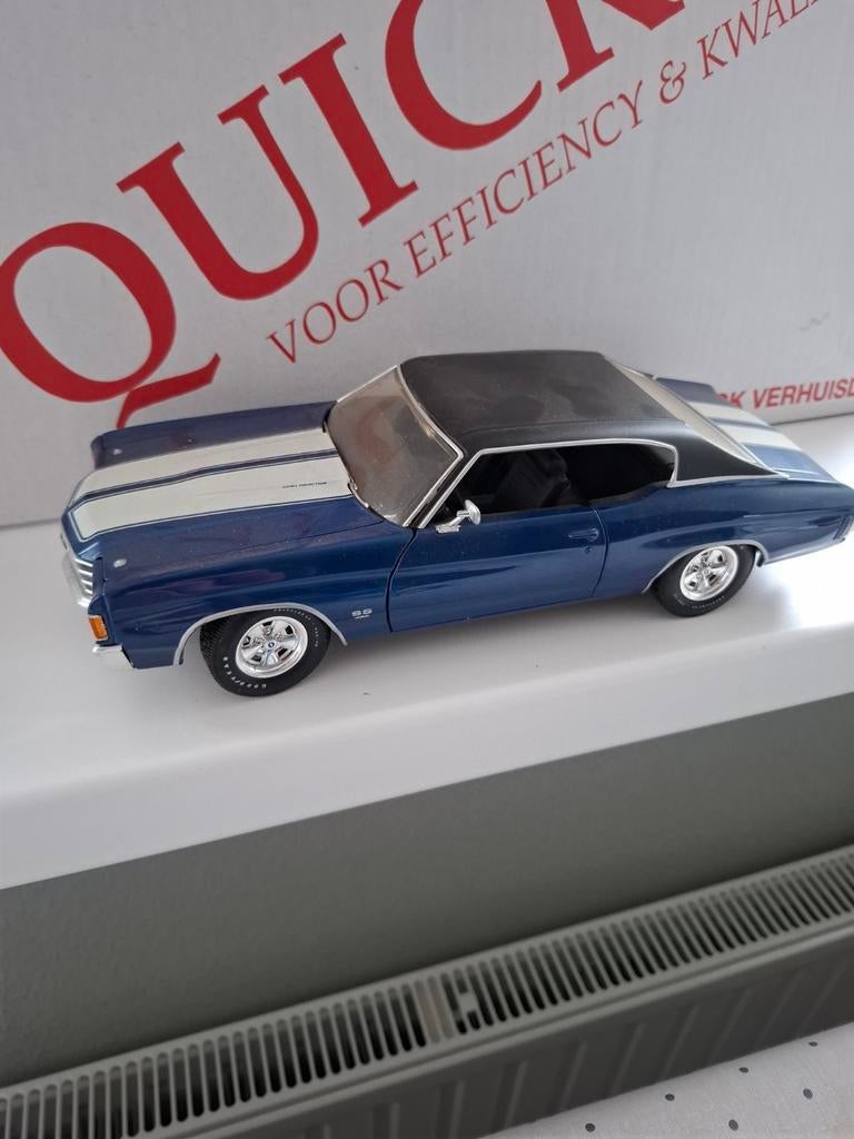 Maisto 1972 Chevrolet Chevelle SS 1:18 Modelauto, Hobby en Vrije tijd, Modelauto's | 1:18, Ophalen, Zo goed als nieuw, Auto, Maisto