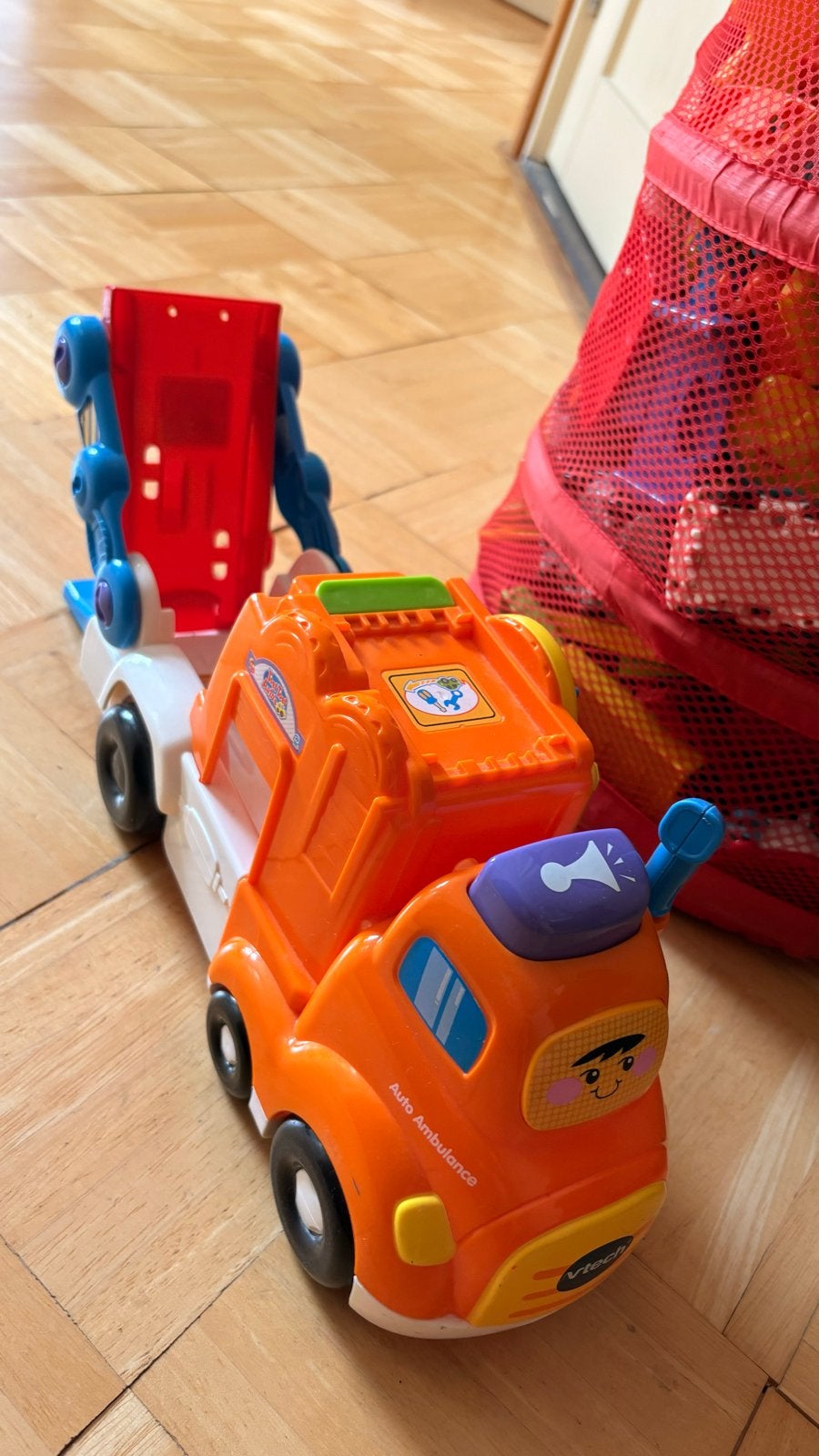 VTech Auto Ambulance, baan, brandweer en veel autos, Ophalen, Gebruikt, Jongen of Meisje