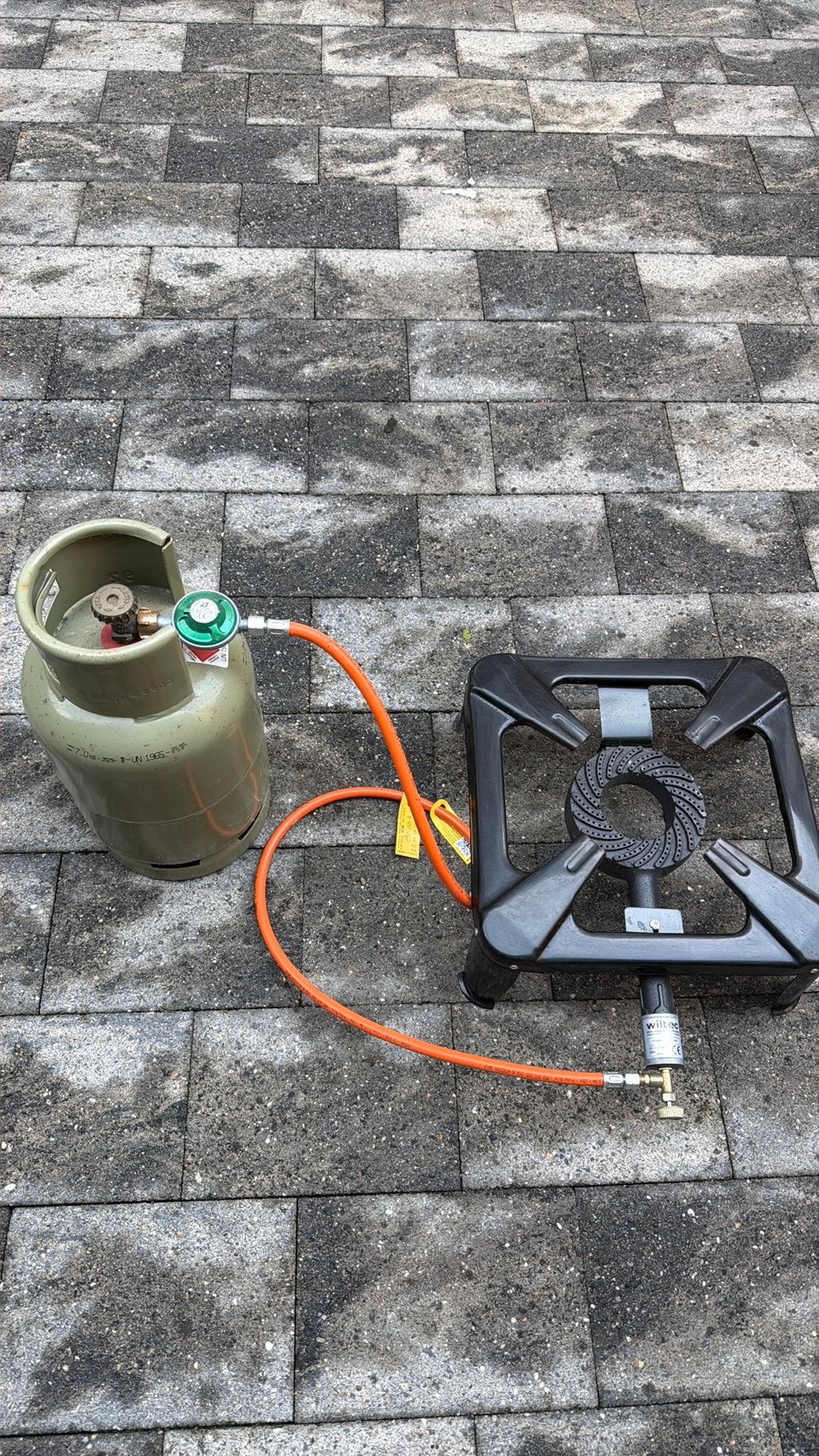 Gasbrander outdoor kookgerei, Ophalen, Zo goed als nieuw