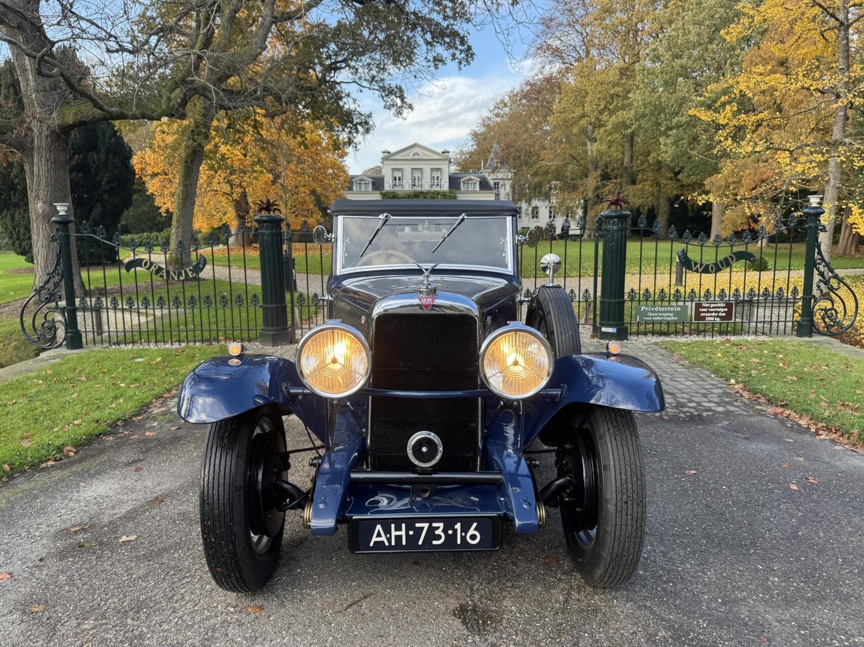 Alvis Firefly Cabriolet Unieke Oldtimer 1932 Leer Cabrio, Auto's, Gebruikt, Zwart, 4 cilinders, Cabriolet