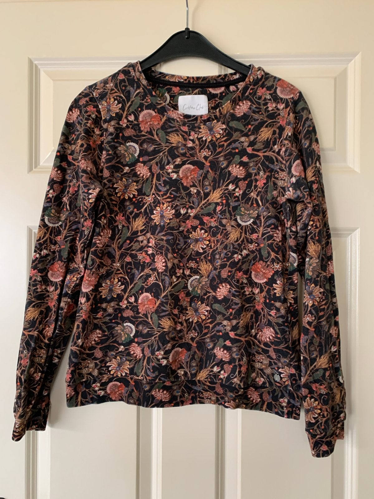 Cotton Club trui met bloemenprint - Maat S, Kleding | Dames, Truien en Vesten, Ophalen of Verzenden, Zo goed als nieuw, Maat 36 (S)