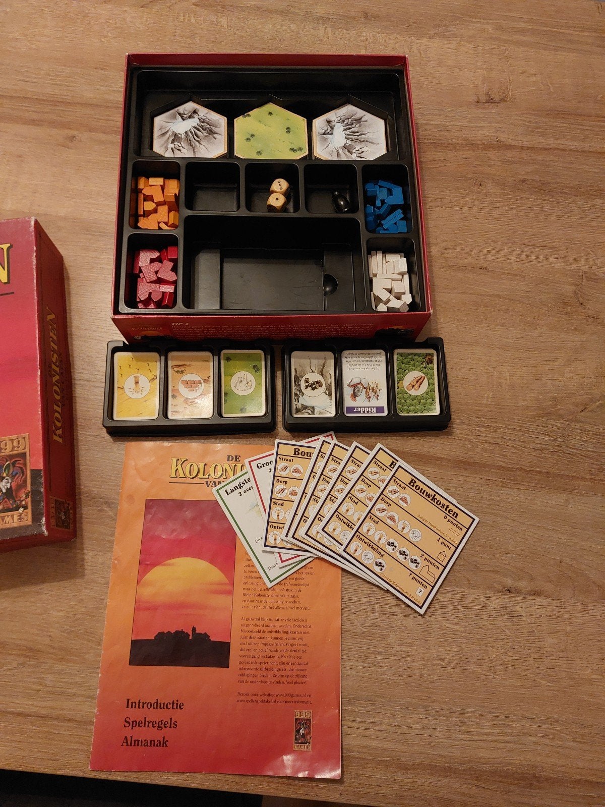 De Kolonisten van Catan (houten versie) niet compleet., Ophalen of Verzenden, Gebruikt