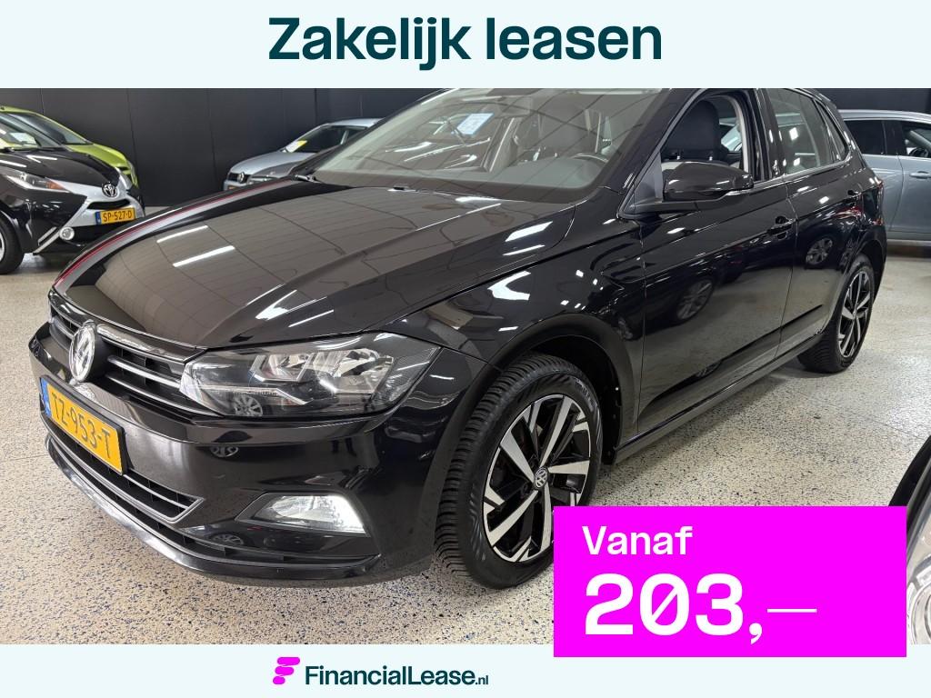 Volkswagen Polo TSI 95pk BEATS NL NAP Navigatie Leder Apple, Zwart, Bedrijf, Handgeschakeld, Polo