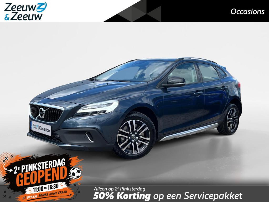 Volvo V40 Cross Country 1.5 T3 Nordic+ |Automaat| Panoramada, Auto's, 12 maanden, Euro 6, Blauw, Leder en Stof