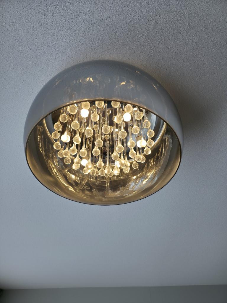 Plafondlamp LED (2 stuks), Ophalen, Zo goed als nieuw, Glas