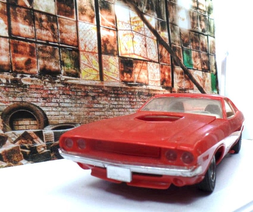 Vintage Revell Dodge Challenger Modelauto (Gebruikt), Gebruikt, Auto, Ophalen of Verzenden, 1:32 tot 1:50