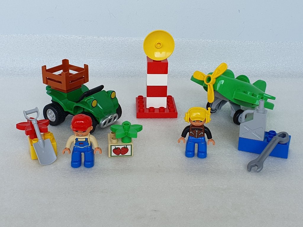 Lego Duplo 5645 Quad + 10808 Klein Vliegtuig, Compleet, Gebruikt, Ophalen of Verzenden, Duplo
