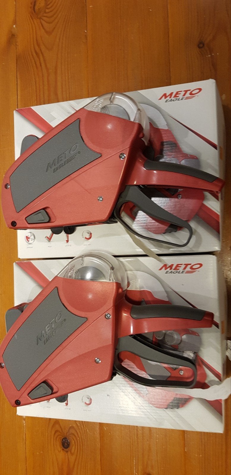 2x Meto Eagle prijstangen met prijsetiketje, Ophalen of Verzenden