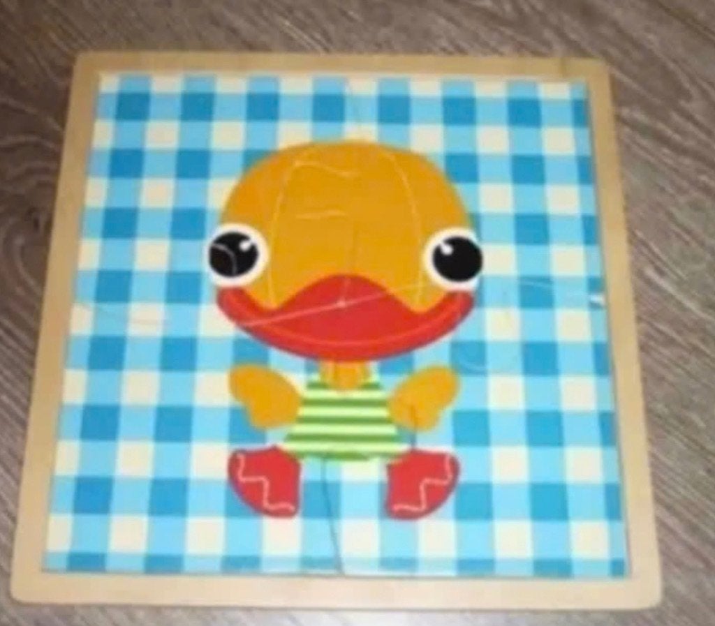 Houten puzzel 4 stukken, Ophalen, Gebruikt, Van hout, Minder dan 10 stukjes
