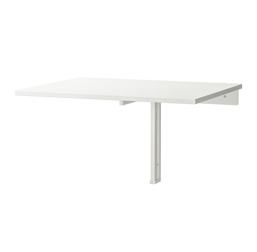 IKEA Norberg Inklapbaar Bureau Wit 74x60, Ophalen of Verzenden, Nieuw, IKEA, Wit
