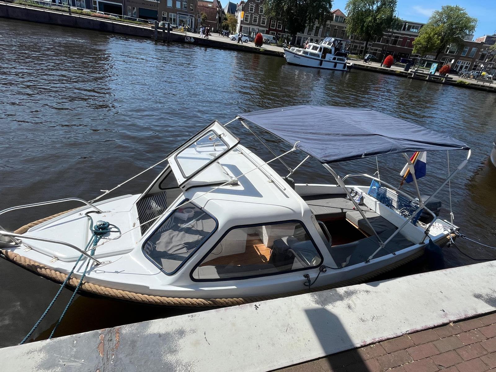 Kajuitboot met 8PK Buitenboordmotor, Watersport en Boten, Gebruikt, Kajuitboot, Buitenboordmotor, Trailer