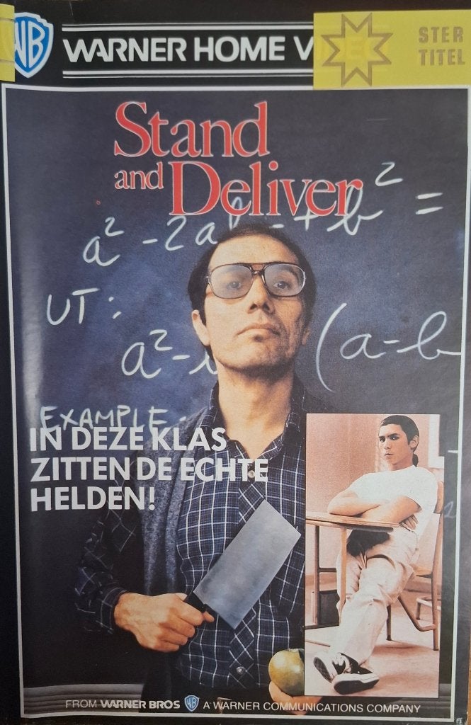 Stand and Deliver - VHS - Warner Home Video, Engels, Alle leeftijden, Ophalen of Verzenden, Zo goed als nieuw