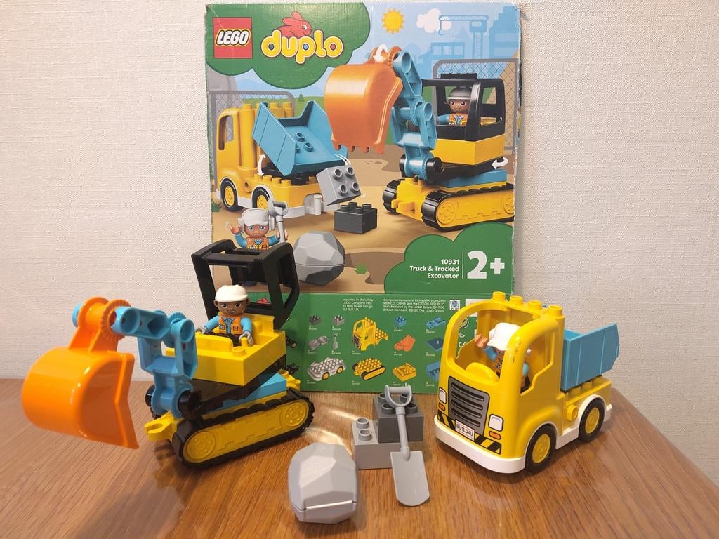 Duplo 10931 Graafmachine en vrachtwagen bouwplaats -Compleet, Kinderen en Baby's, Speelgoed | Duplo en Lego, Ophalen of Verzenden
