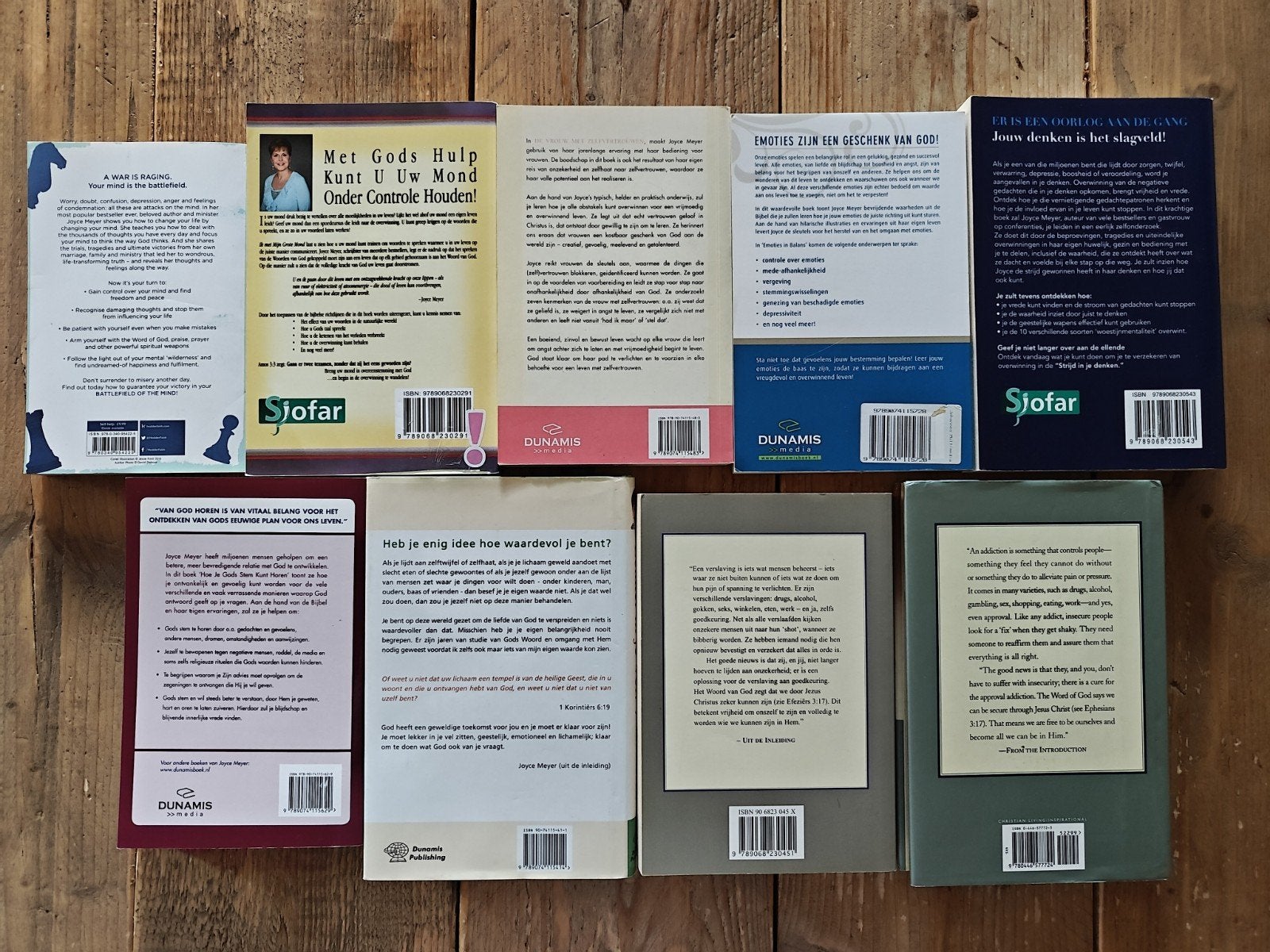 8 Boeken van Joyce Meyer., Boeken, Ophalen of Verzenden