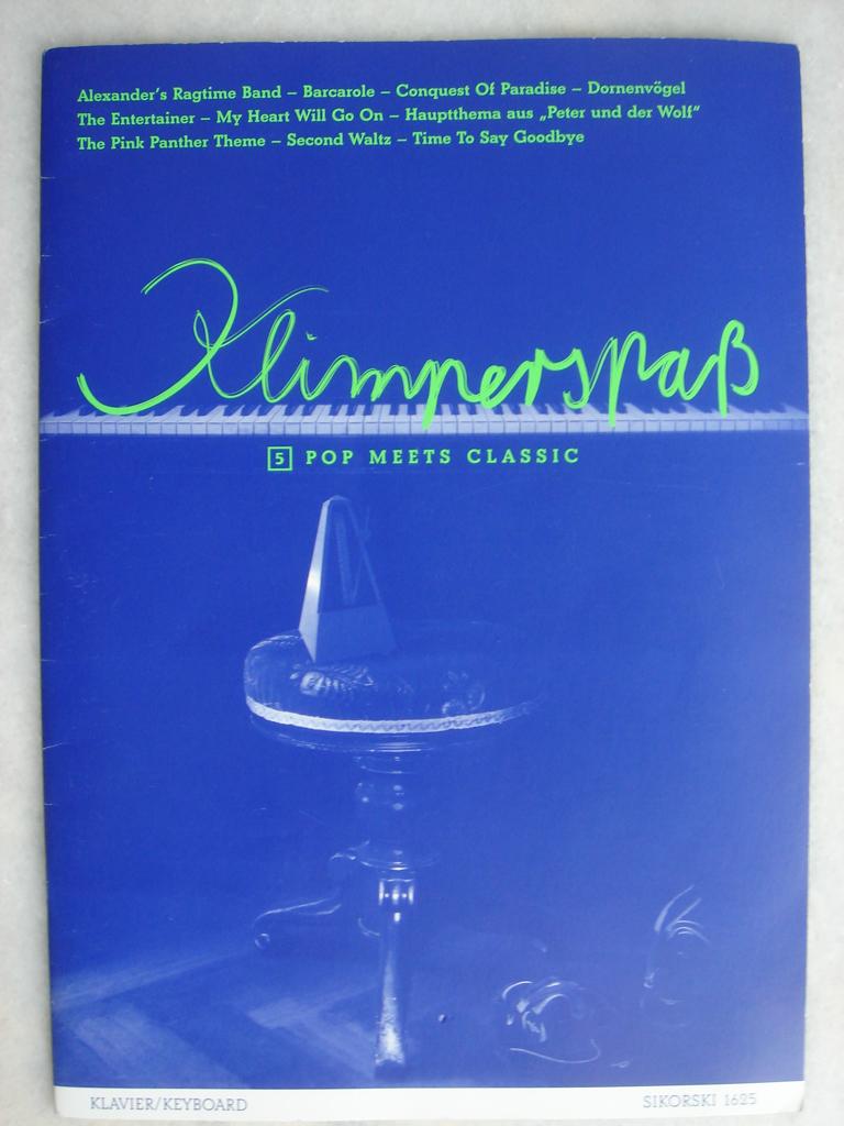 Klimperspass 5 Pop meets Classic   , Muziek en Instrumenten, Gebruikt, Overige genres, Les of Cursus, Ophalen of Verzenden