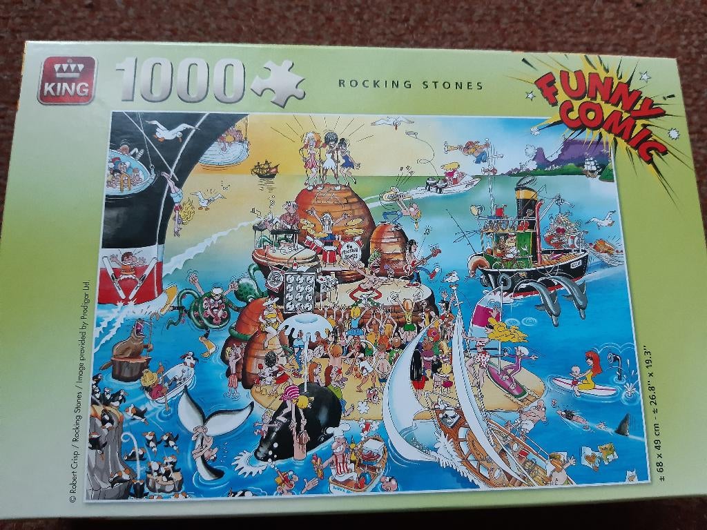 puzzel 1000 stukjes funny comic, Ophalen of Verzenden, 500 t/m 1500 stukjes, Zo goed als nieuw, Legpuzzel