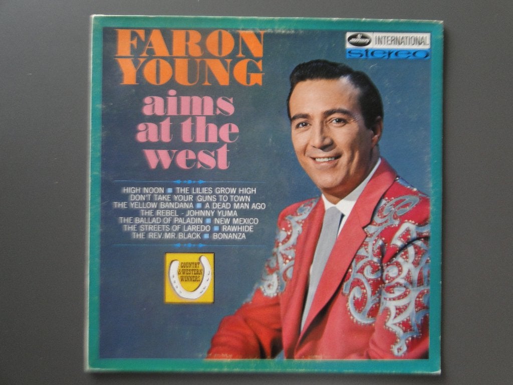 Lp van Faron Young :  Aims at the West  voor 3 € aangeboden., Ophalen of Verzenden, Zo goed als nieuw, 12 inch
