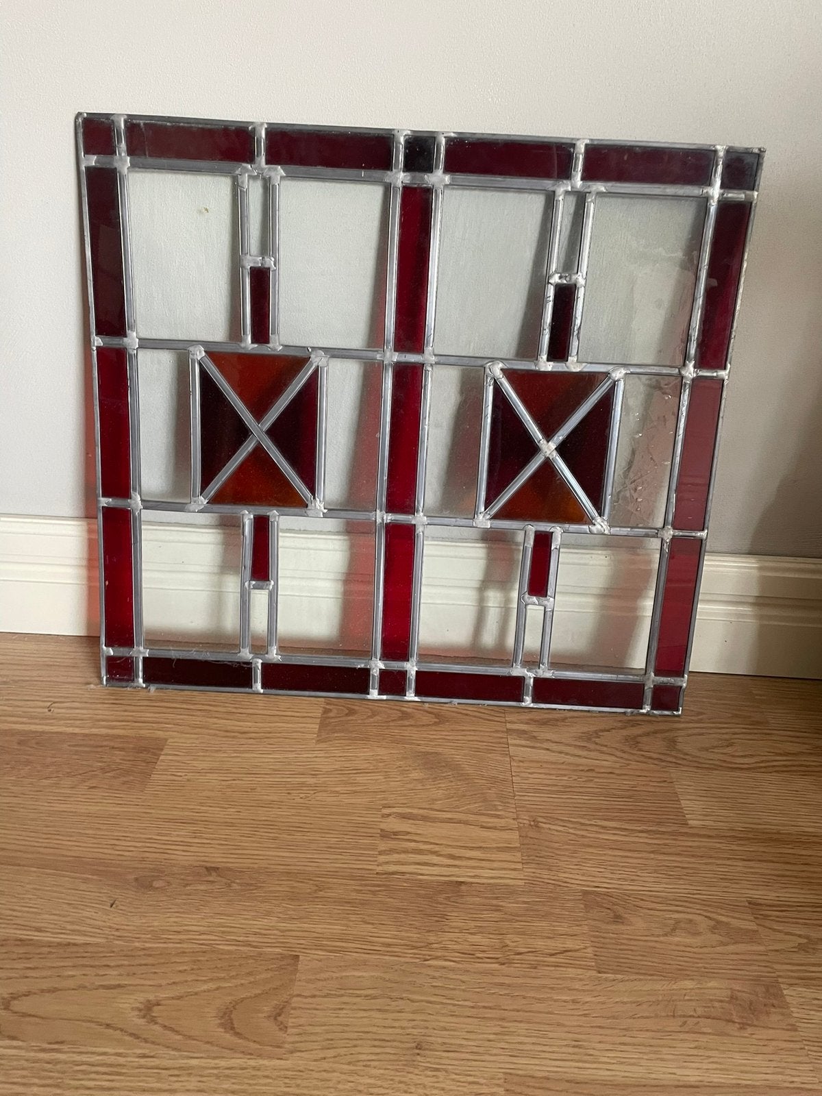2 glas in lood ramen, Doe-het-zelf en Verbouw, Ophalen, Zo goed als nieuw, Minder dan 80 cm, Glas in lood