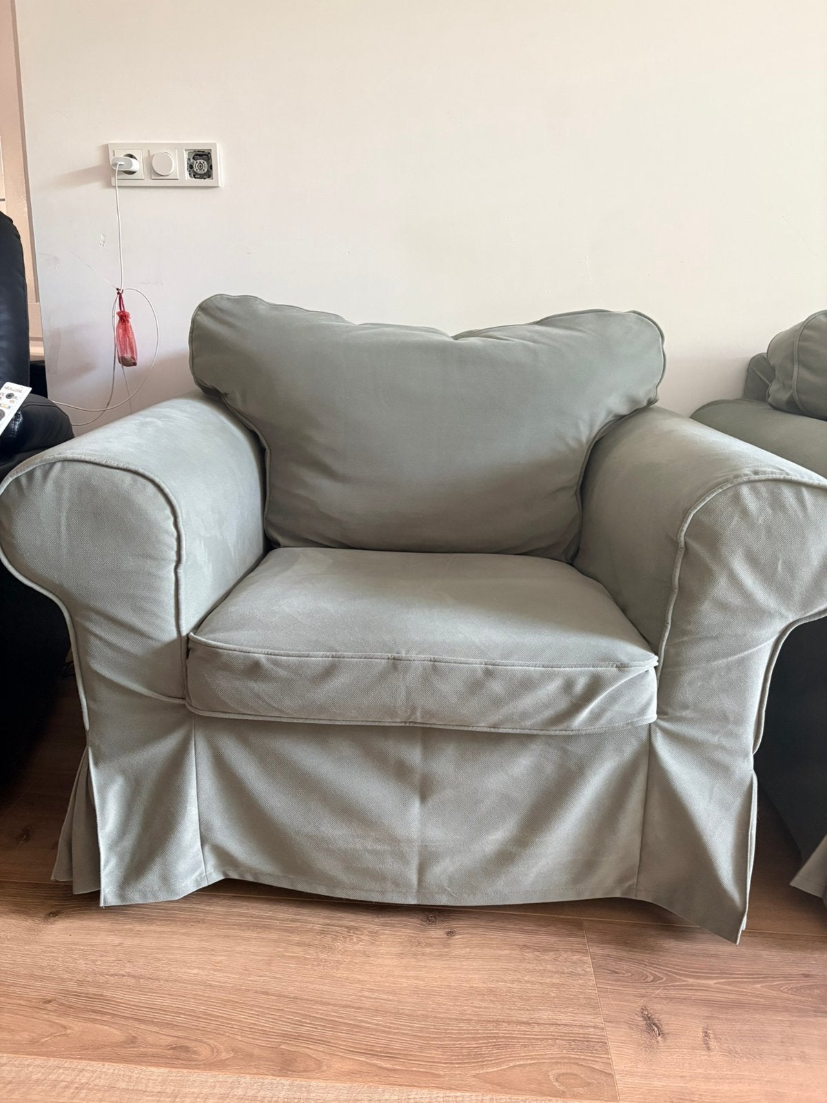 Hoes Ektrop Fauteuil serie Hakebo grijs groe, Huis en Inrichting, Ophalen, Zo goed als nieuw, 75 tot 100 cm, 50 tot 75 cm