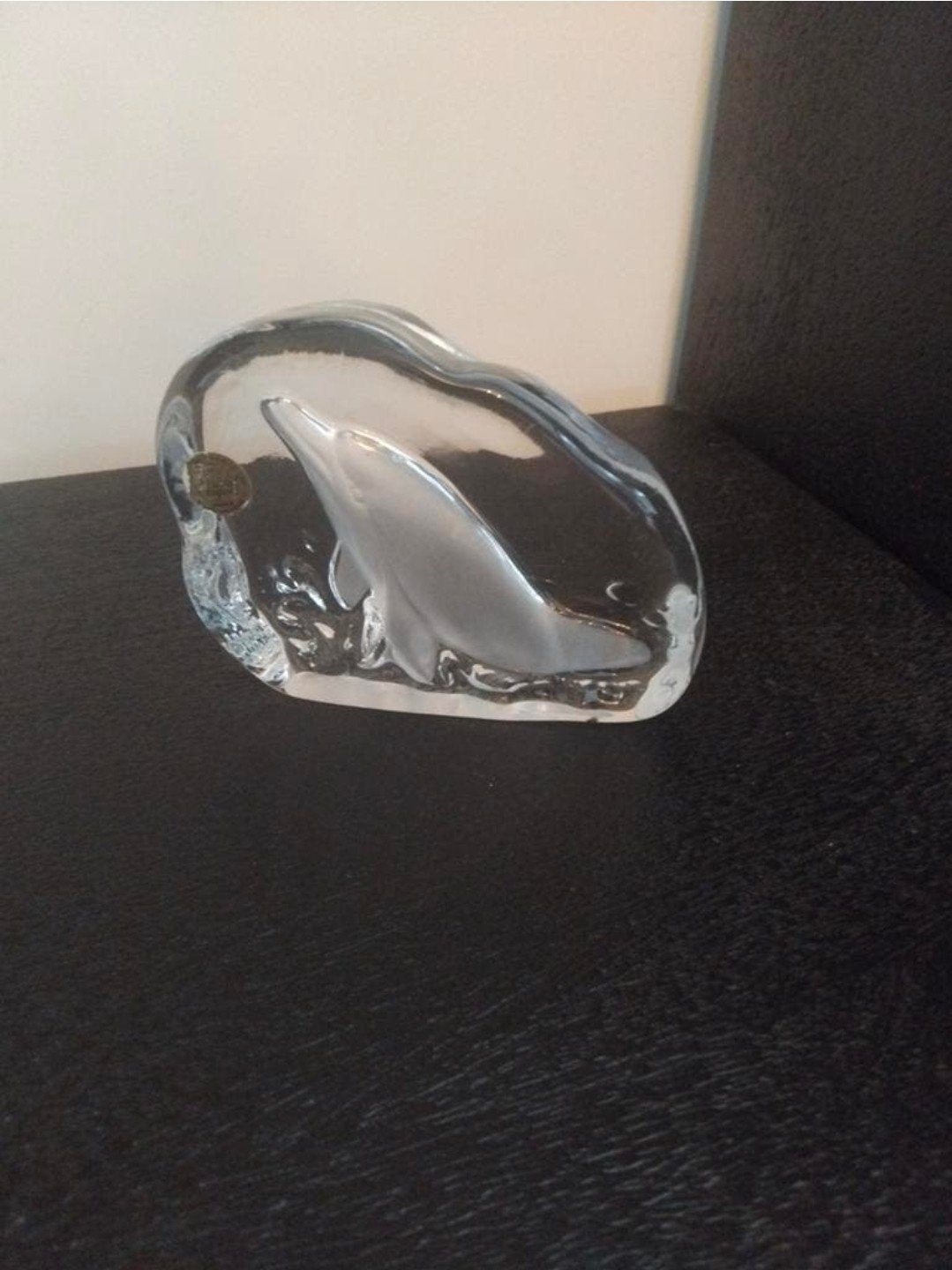 Crystal arques dolfijn lood kristal 24% 12 cm breed Prijs 4, Antiek en Kunst, Antiek | Glas en Kristal, Ophalen of Verzenden
