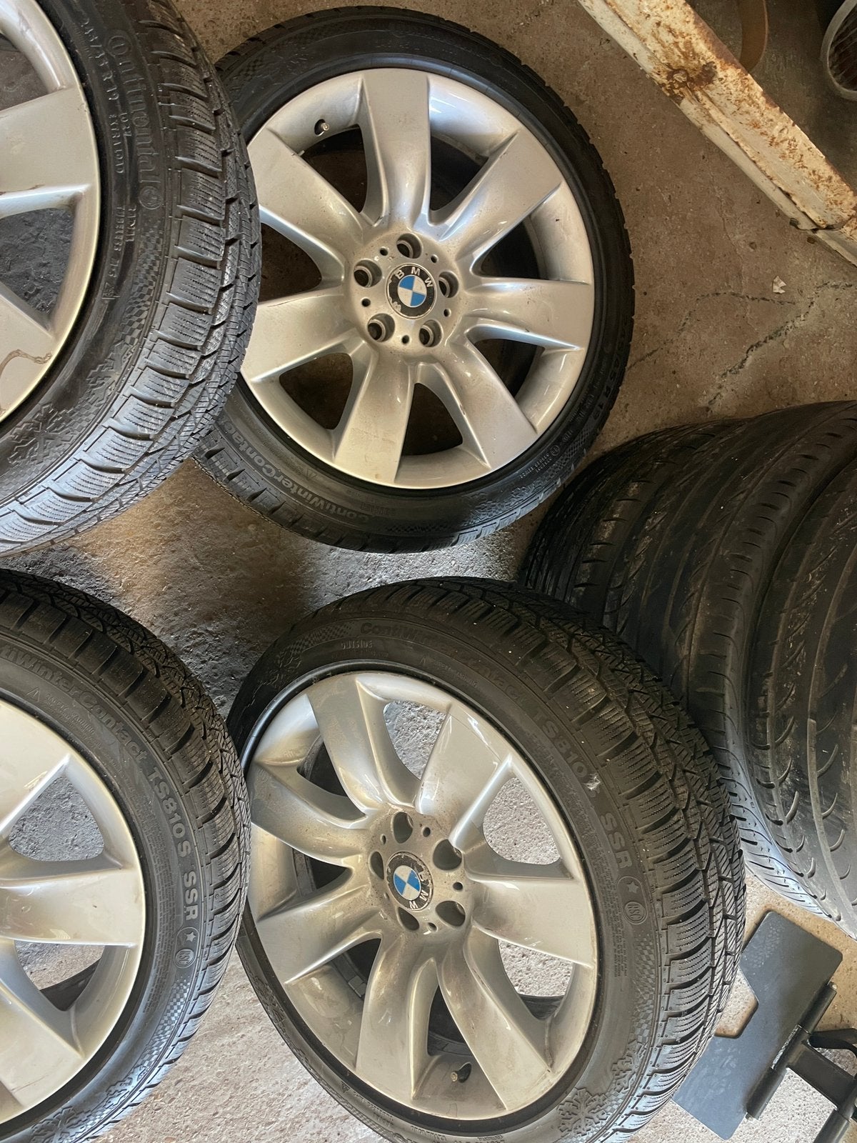 Bmw 5 gt 7 F01 F07 velgen winterset 19 inch compleet, Ophalen, Gebruikt