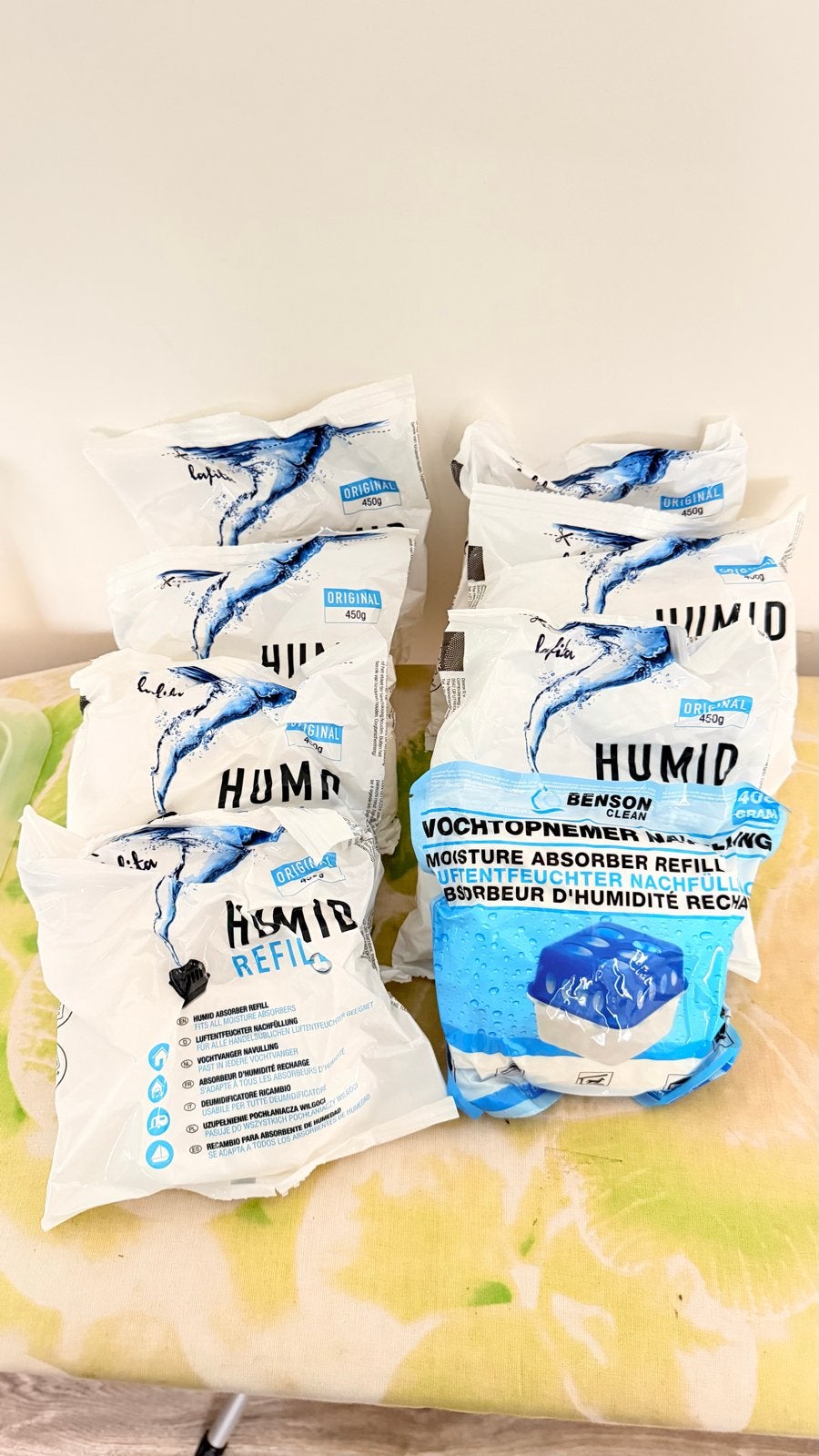 Vochtopnemer navulling - 8 zakjes van 450g, Ophalen, Nieuw