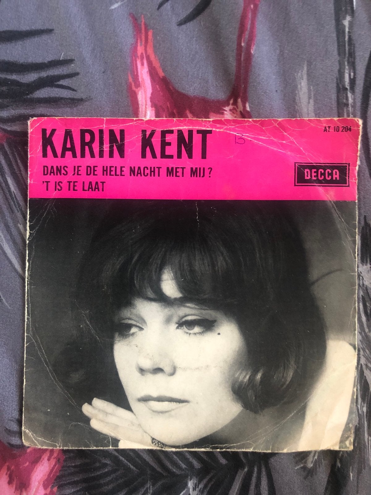 Karin Kent - Dans je de hele nacht met mij? (Single), Gebruikt, Originele persing, 7 inch, Ophalen of Verzenden