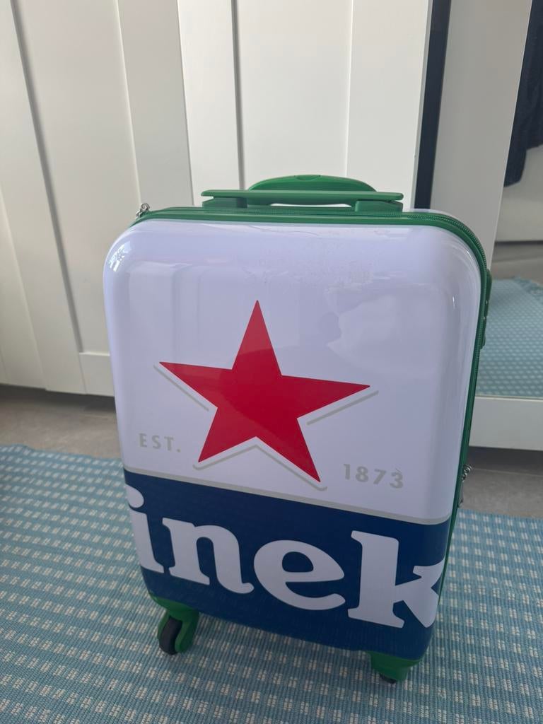 Handbagage koffer Heineken, Sieraden, Tassen en Uiterlijk, Koffers, Ophalen, 50 tot 60 cm, Hard kunststof, Zo goed als nieuw