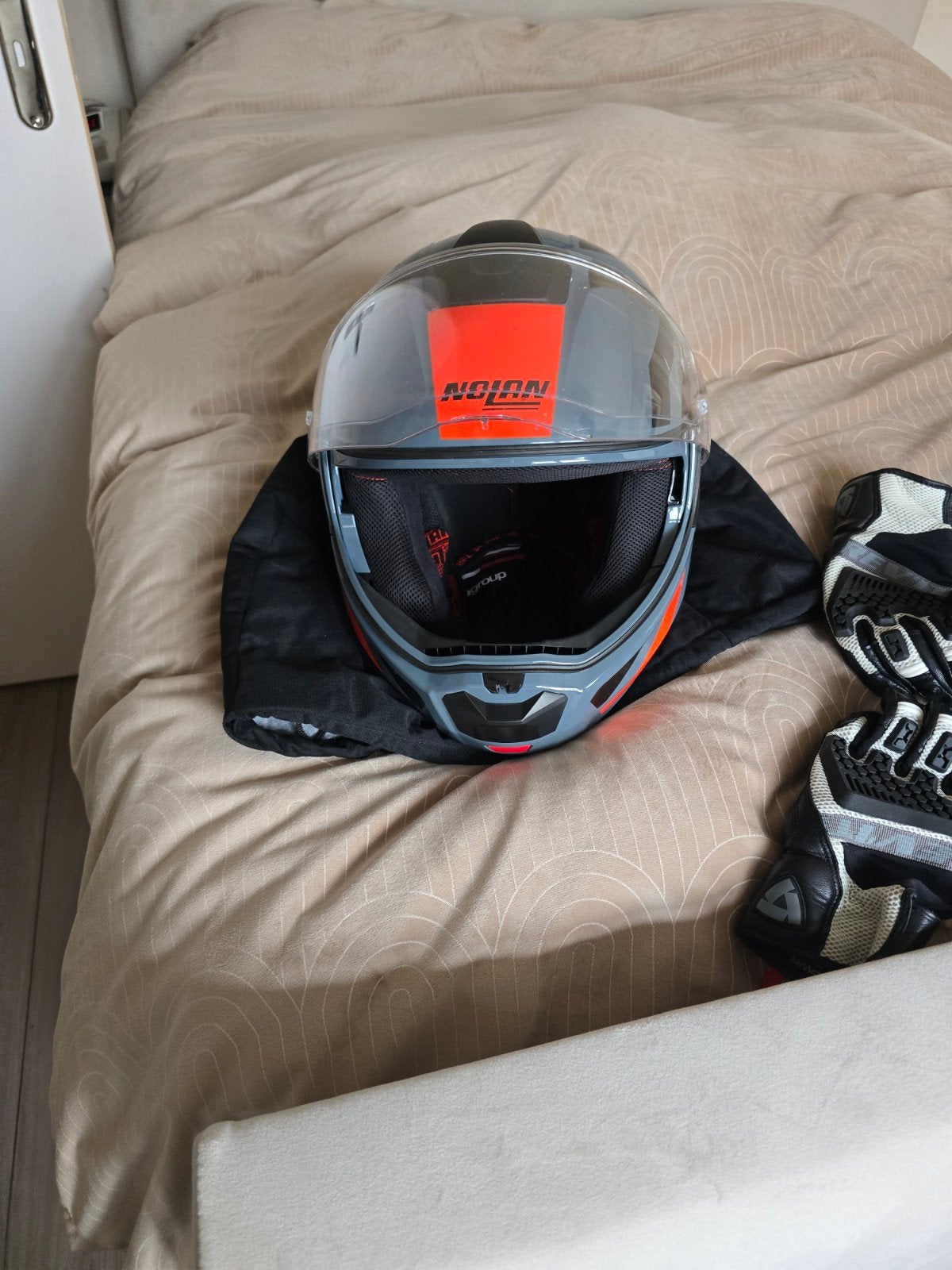 Nolan systeemhelm N-90. Zo goed als nieuw!, Motoren, Kleding | Motorhelmen, Ophalen, M, Heren, Nolan