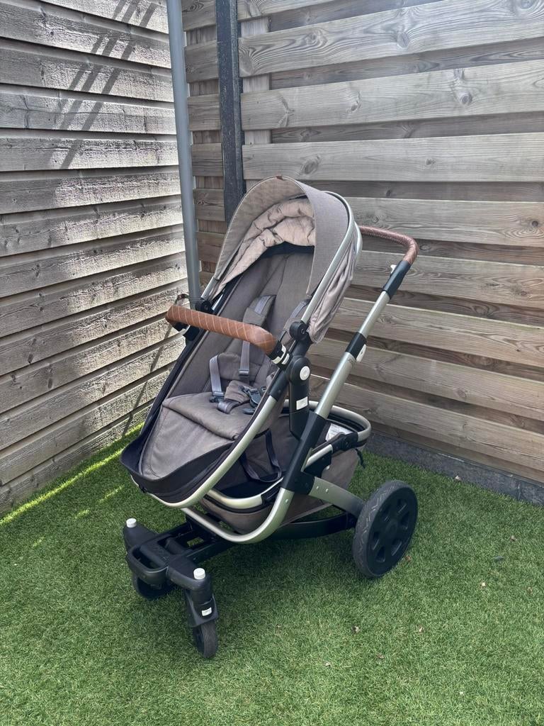 Joolz Geo2 kinderwagen, veel accessoires. Kleur Studio Gris, Gebruikt, Combiwagen, Verstelbare duwstang, Ophalen