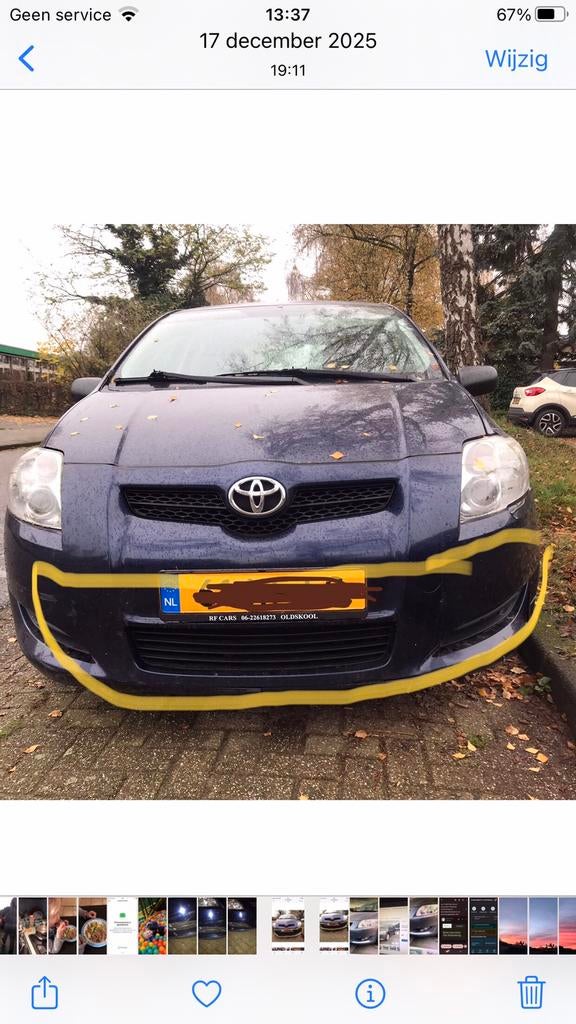 Wie heeft Toyota Auris  bumpervoor of bumperachter ?, Auto-onderdelen, Ophalen, Gebruikt, Voor, Toyota