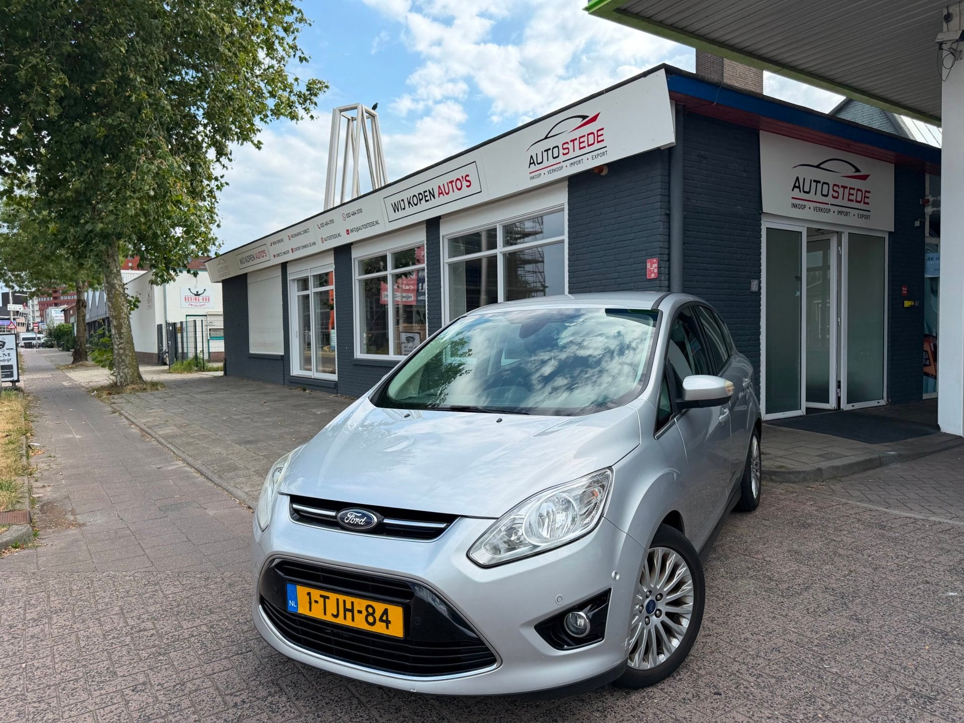 Ford C-Max 1.0 Lease Titanium|NAP|WEINIG KM|AIRCO|KEYLESS, Auto's, Voorwielaandrijving, Euro 5, 125 pk, Gebruikt