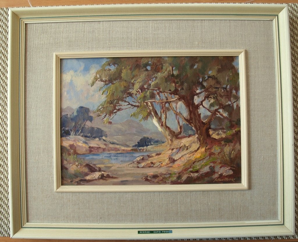 Olieverfschilderij Johan Oldert, Ophalen, Overige ondergronden, Landschap, Olieverf