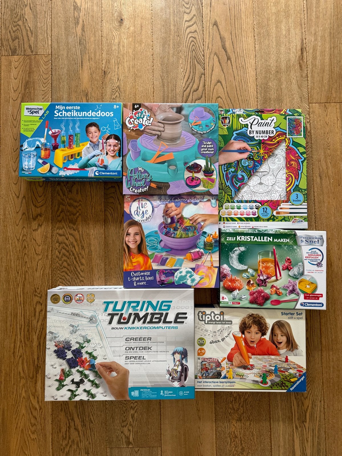 Diverse spelletjes en knutseldozen, Ophalen, Gebruikt, Knutselen, Met geluid