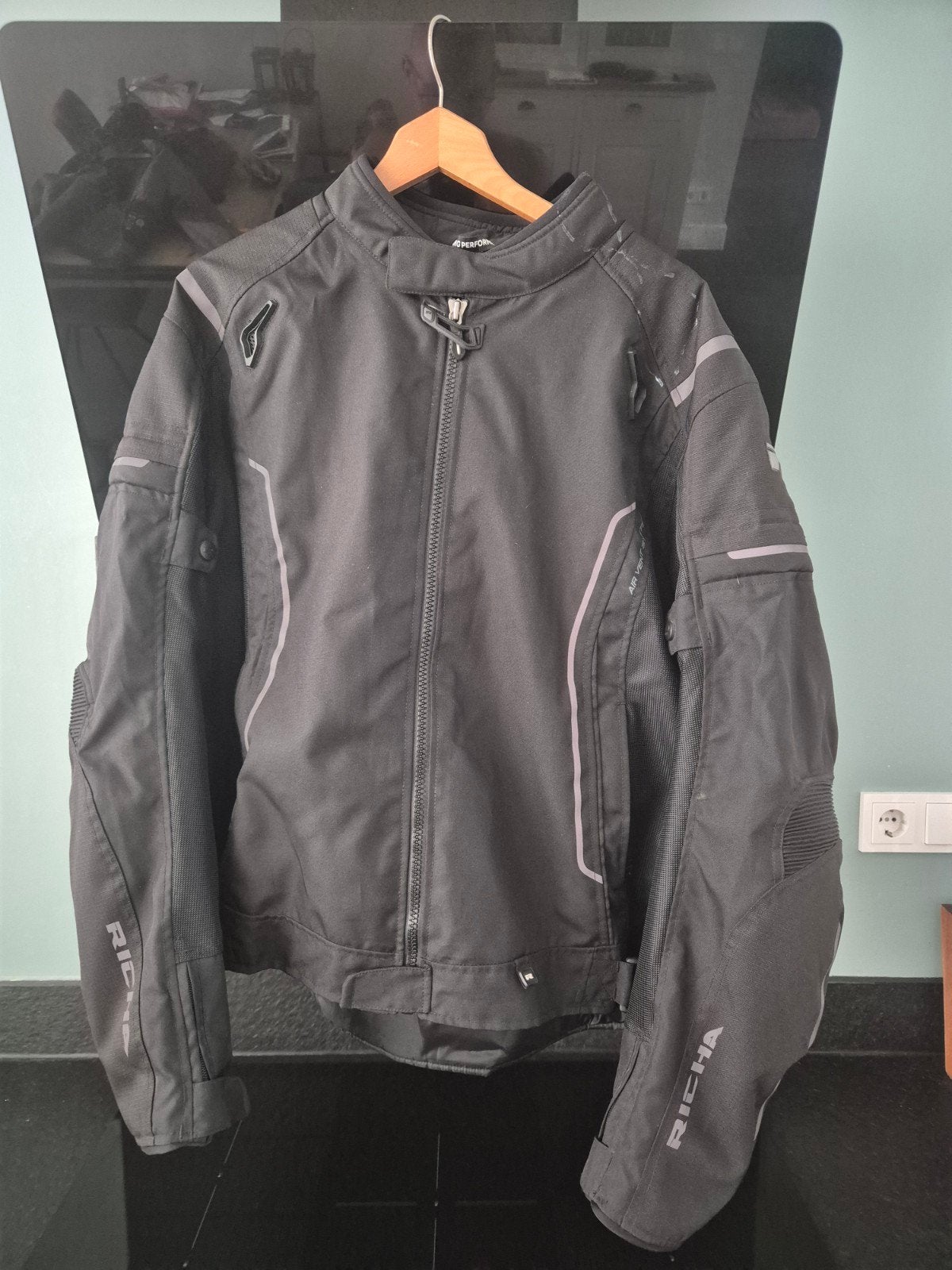 Richa motorjas 5XL, nagenoeg nieuw (ca. 150km gereden), Motoren, Kleding | Motorkleding, Jas | textiel, Heren, Ophalen of Verzenden