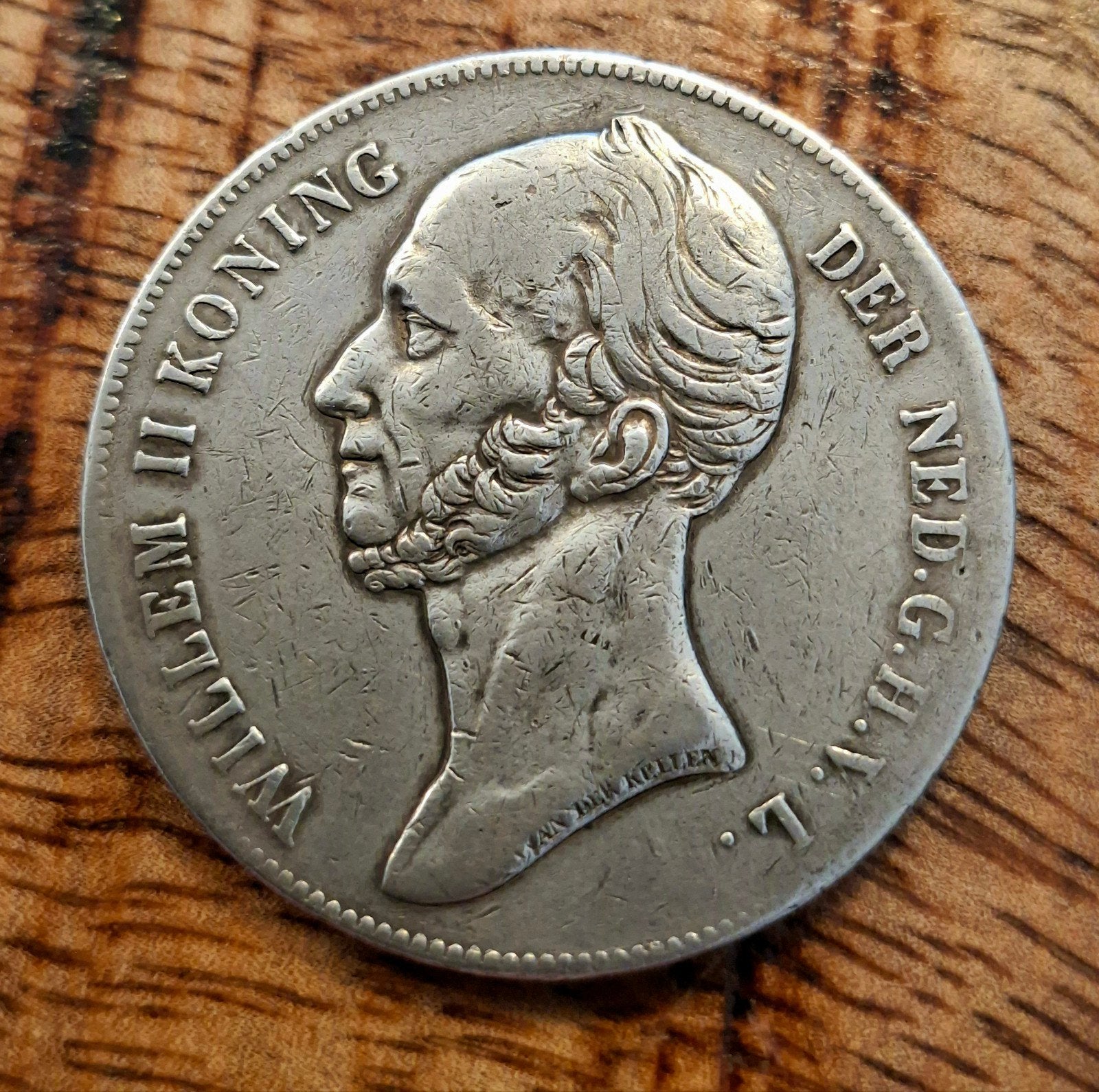 Rijksdaalder 1842 willem 2, Ophalen of Verzenden, Koning Willem III, 2½ gulden