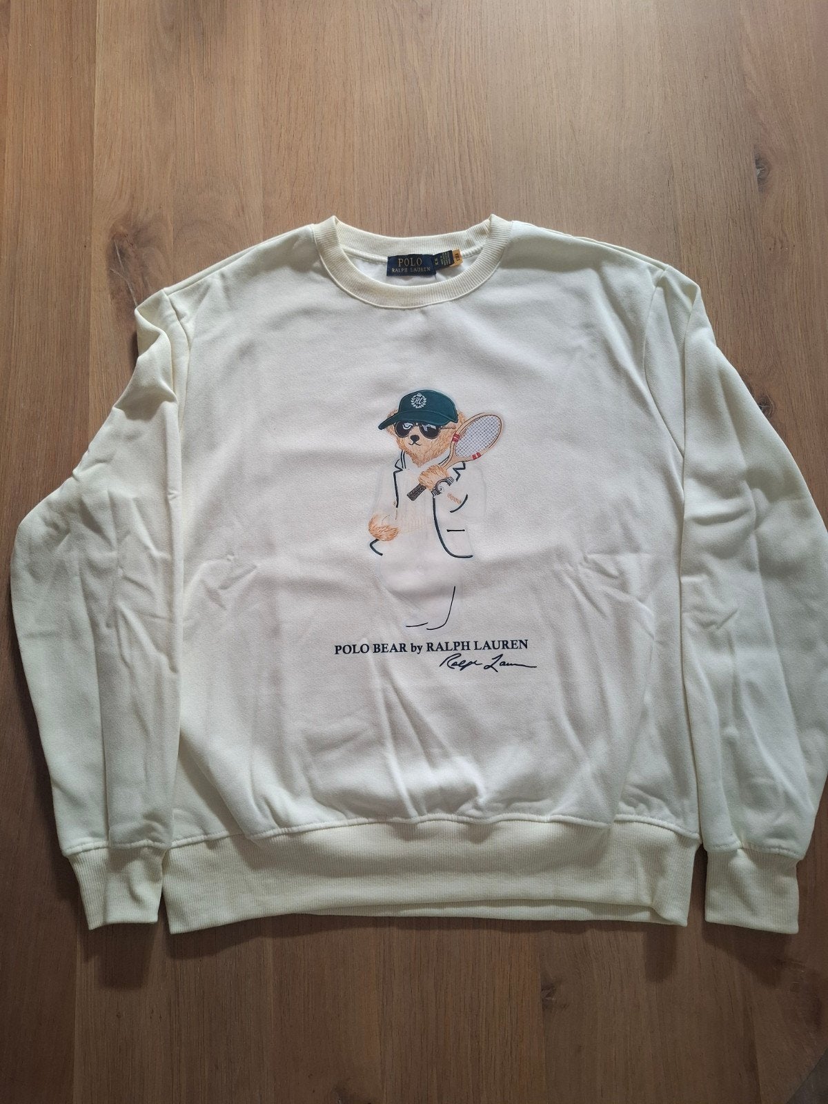 Nieuwe Ralph Lauren sweater - Polo Bear - Maat M, Beige, Ralph Lauren, Nieuw, Verzenden