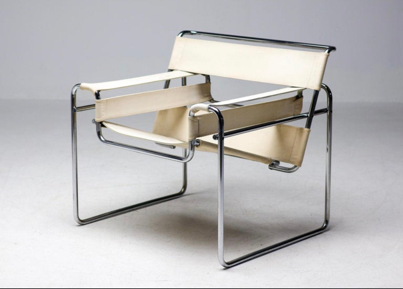 Wassily Chair — Marcel Breuer, Gavina, Ophalen, Overige materialen, -, 75 tot 100 cm