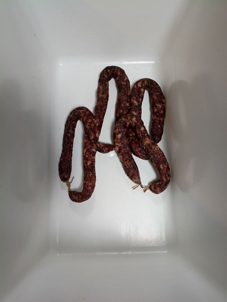 Wildzwijn, droge worst, borrelplank, gluten vrij, wild vlees, Ophalen of Verzenden