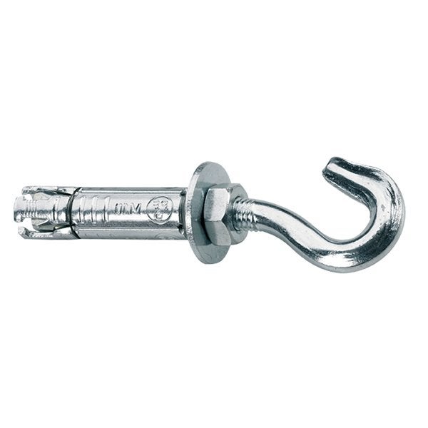 8x  Keilbout  M10 x 110  met haak  NIEUW  € 14.95, Zilver, Nieuw, Overige merken, Knutselmateriaal