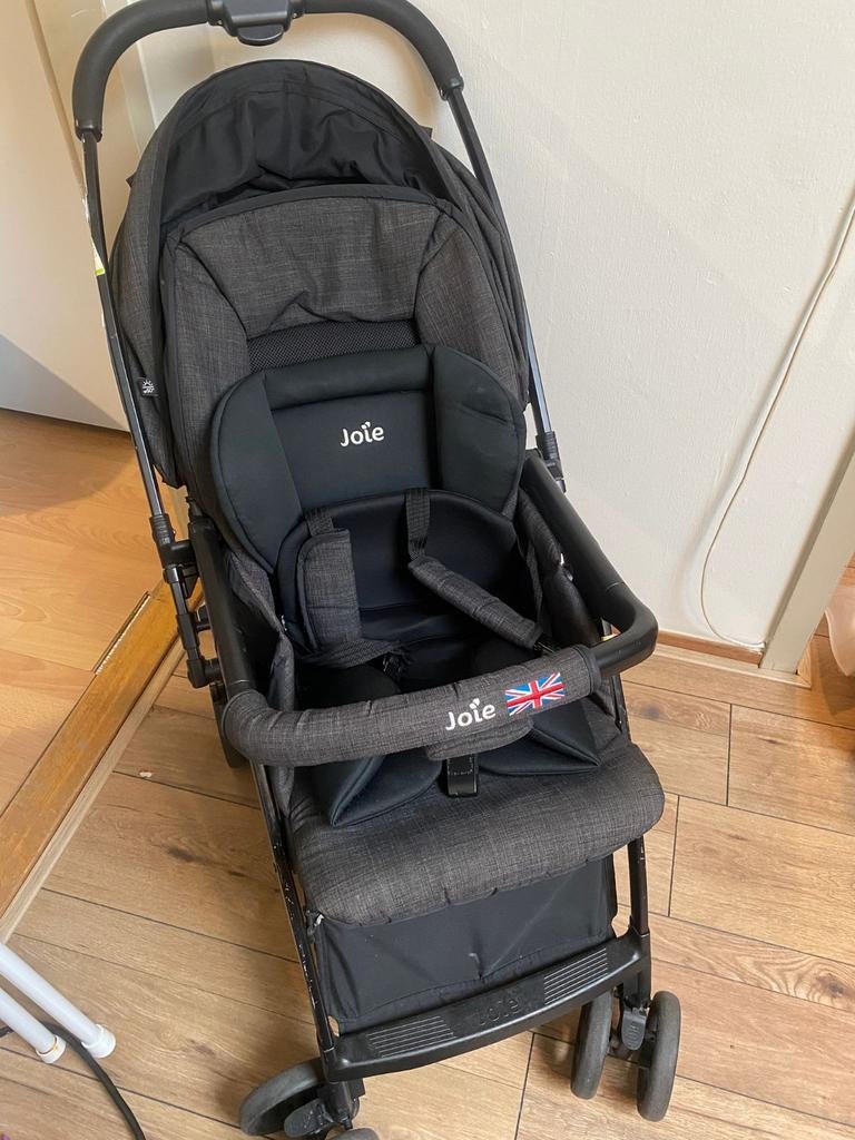Joie buggy / kinderwagen grijs zwart, Ophalen of Verzenden, Gebruikt, Zonnekap
